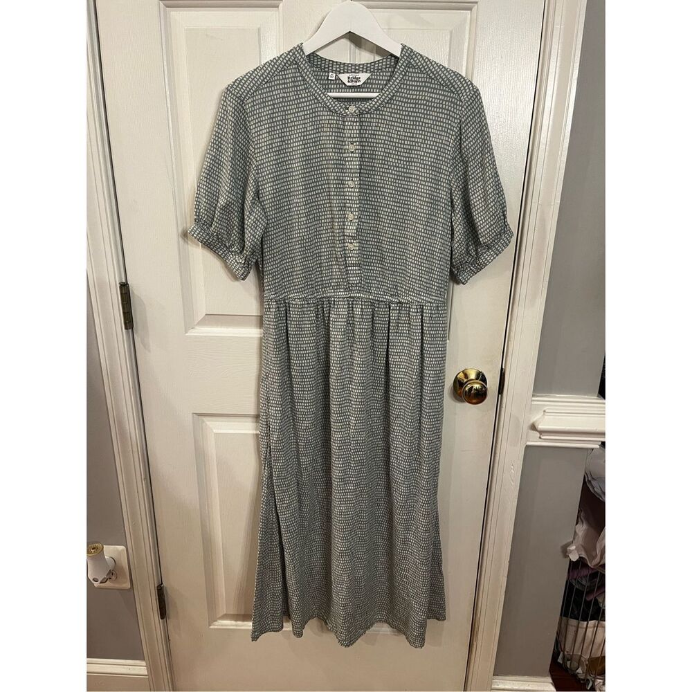 Maeve Green Printed Midi Dress